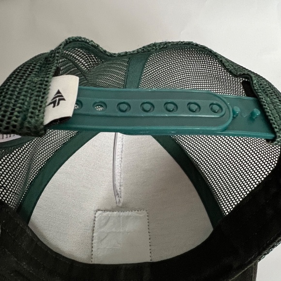 Woods Snap Back Cap Trucker Hat Dark Green 3 Trees Adult Unisex 100% Cotton - Picture 9 of 10